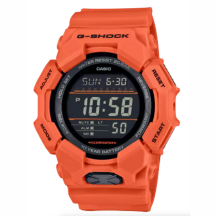 G-Shock GD-010-4 Digital Orange Resin Band Men Watch